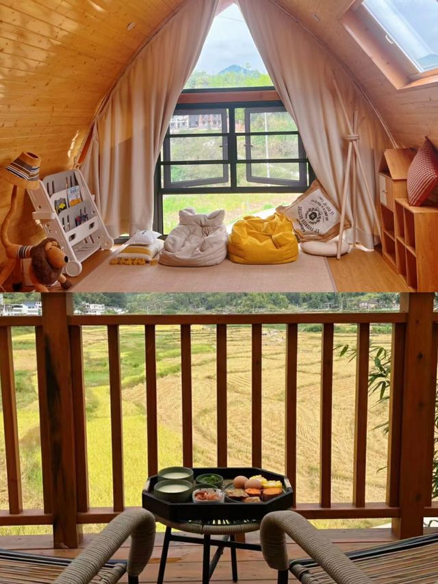 福州親子遊·永泰稻田獨棟小木屋。