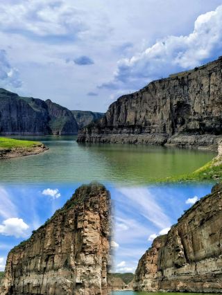 The first bend of the Yellow River in Shanxi Province, a magical journey to Laoniuwan. 