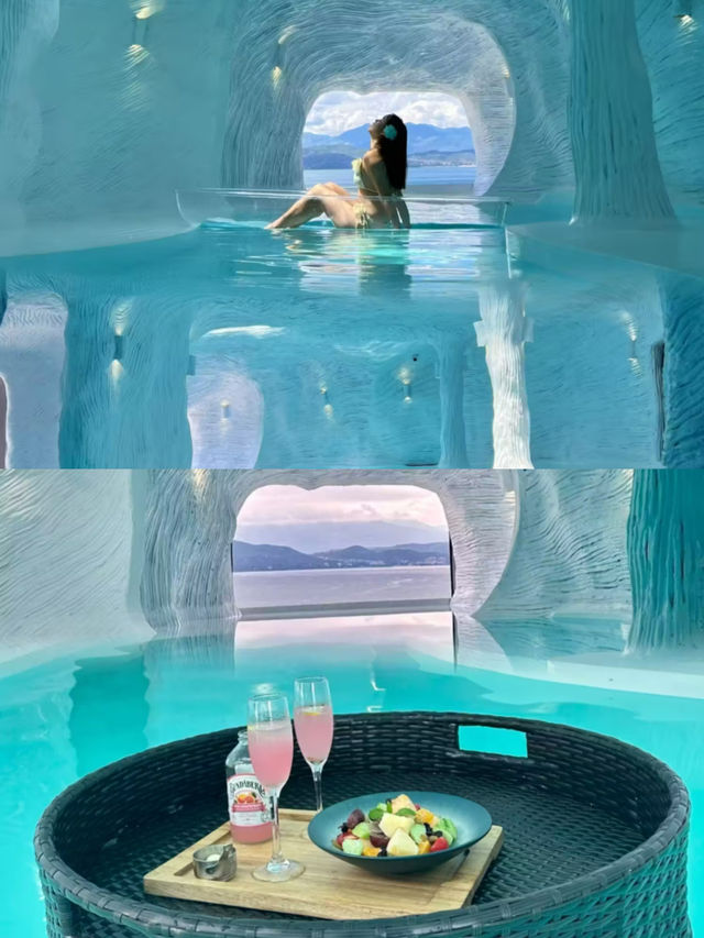 呢個抚仙湖嘅景色真係靚到震撼。