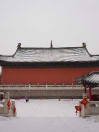 鄭州文廟！趁著下雪的時候來打卡吧