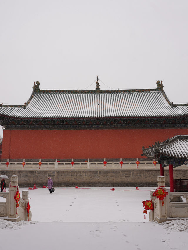 鄭州文廟！趁著下雪的時候來打卡吧
