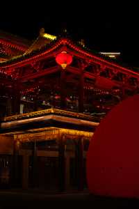 西昌旅遊｜夜遊唐園燈光璀璨，人少拍照很漂亮！