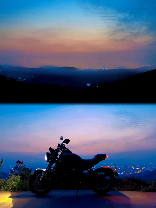一個人一架車跑山睇日落成都摩旅周邊遊