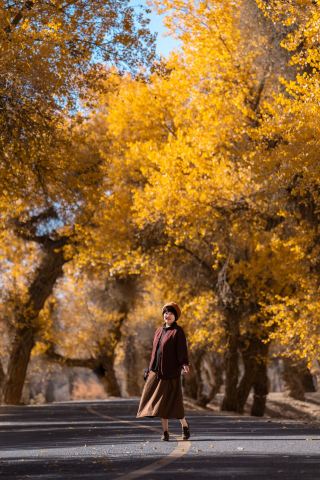 A Day Through the Golden Tunnel: Self-Driving the 139 Populus Euphratica Secret Road