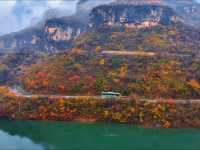 【秋染子房湖｜墜入山水畫裡的治癒時光】