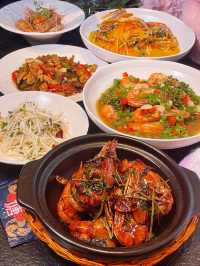 西安吃蝦封神比手掌大的羅氏蝦