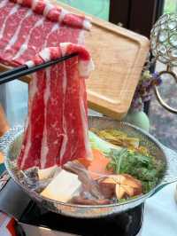 在西安吃到人生和牛壽喜燒！