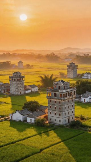 Jiangmen, the "Hometown of Overseas Chinese" in China, a place of breathtaking beauty – encounter century-old watchtowers and stunning mountain and sea scenery.
