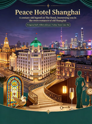 Fairmont Peace Hotel Shanghai | A century-old legend on the Bund: Immerse yourself in the retro romance of old Shanghai