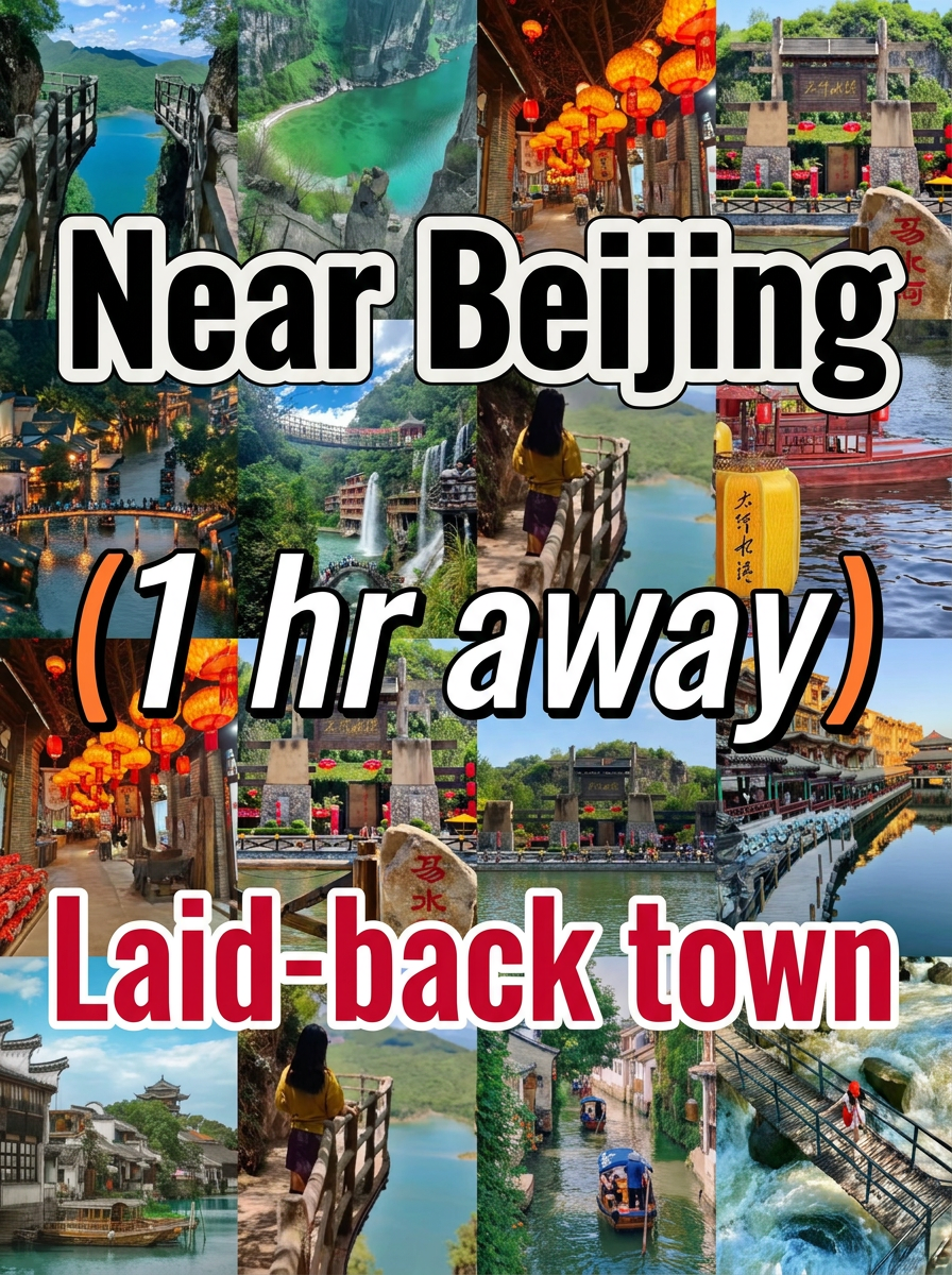 Hanya satu jam dari Beijing ke kota yang sangat indah dan tenang ini! Tempat liburan akhir pekan yang sempurna dari hiruk pikuk kota!