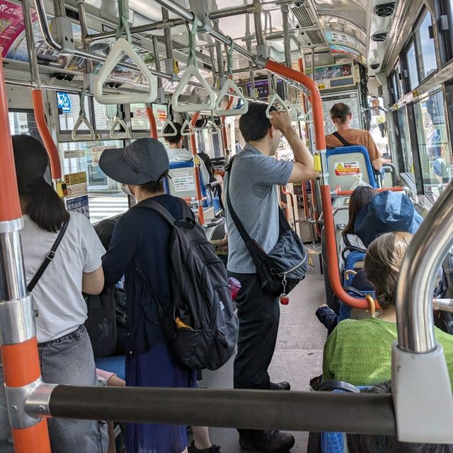 京都の市バスで、１日券を利用して、乗り継ぎしながら移動したり、散策したり。