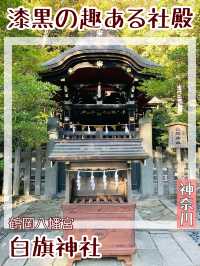 【神奈川県/白旗神社】漆黒の趣ある社殿
