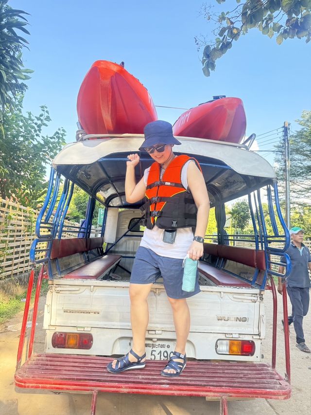 พายคายัค ล่องแม่น้ำซอง 📍วังเวียง ประเทศลาว