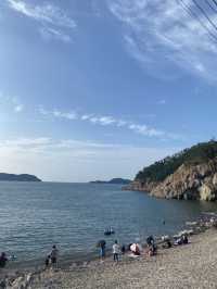 반짝반짝 빛나는 군산 선유도 몽돌해수욕장✨💛