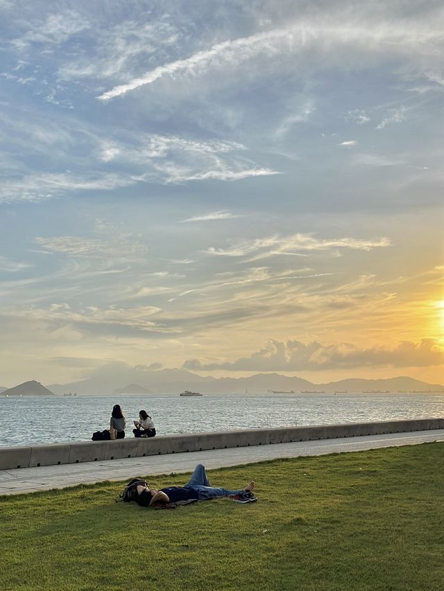 홍콩 ‘노을+야경’ 맛집, 피크닉이 가능한 서구룡문화지구🌅