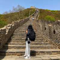 The spring color of Mutianyu Great Wall