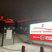 Spent a night at Scotia Saddledome for watching ice hockey