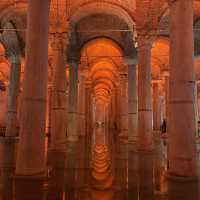 Exploring the Basilica Cistern at Istanbul