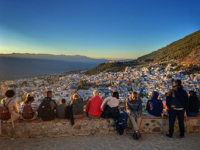 The best sunset viewing point at Bouzafer Mosque  