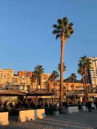 🌴Enjoy the Sunset Sky in Malaga Pier🌴A Must Visit✅