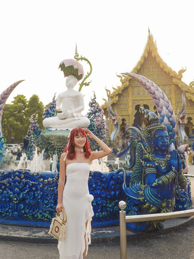 清萊🇹🇭全球唯一藍色廟宇💙