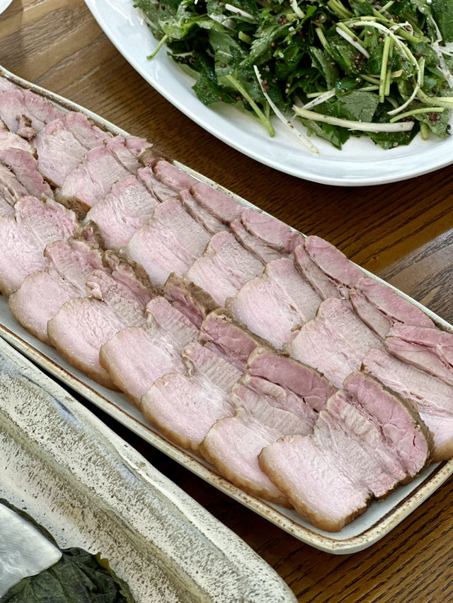 산과들에 남한산성 자연에 🌳 진한 수제 메밀면 국수와 수육 맛집투어 💕