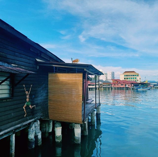 馬來西亞檳城喬治城著名標誌性景點:姓周橋Chew Jetty，拍照📸打卡好去處