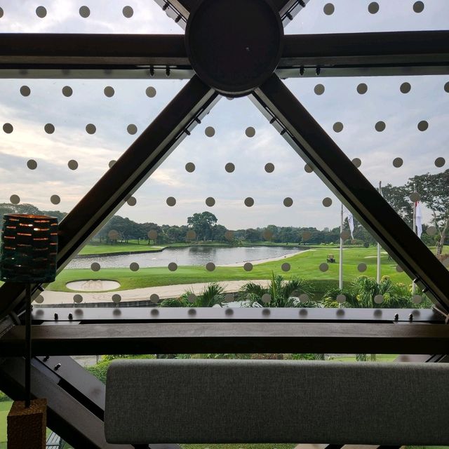 Greenhouse Restaurant with a Golf Course View