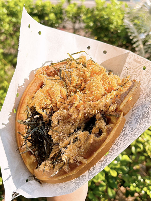 🎏爆晒餡‼️紫菜肉鬆格仔餅🔥