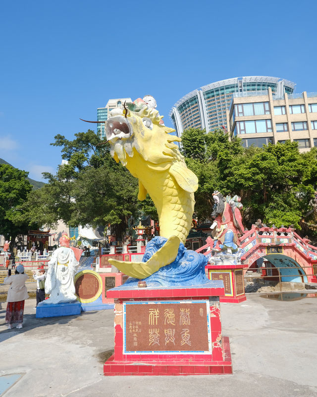 水天一色海邊天后廟