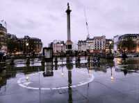 🌧️ 雨中漫步特拉法加廣場（Trafalgar Square）——倫敦的藝術與歷史交匯點