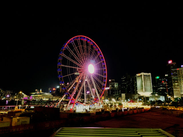 Night Lights & Sky-High Sights: IFC & HK Observation Wheel