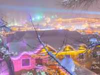 China Snow Town ยามค่ำคืน