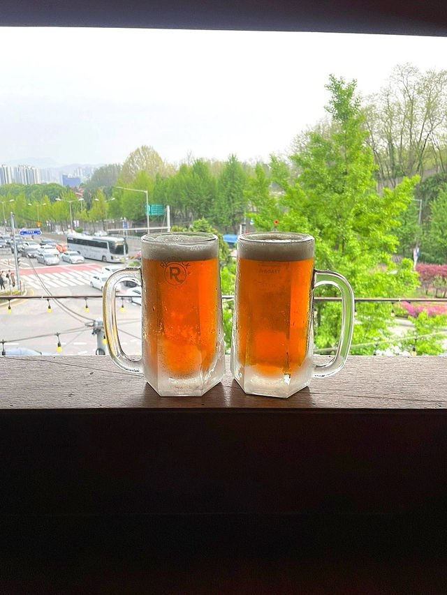 푸르른 이태원뷰를 보며 먹는 스테이크맛집