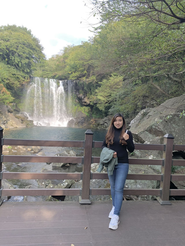 Cheonjeyeon Waterfall & Seonimgyo Bridge – Jeju 