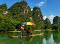 “Yulong River: Bamboo Rafts, Karst Peaks & Countryside Dreams – A Quiet Escape near Yangshuo”