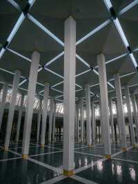 Everything felt calm and peaceful, The architecture reflects the timeless beauty of Islamic mosques, with a unique modern twist.