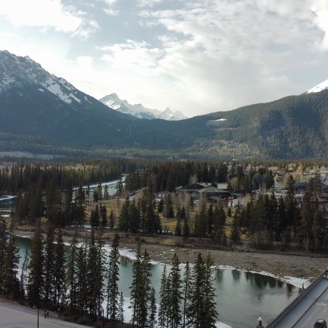 Cascade Mountain and the Canadian Rockies!
