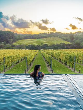 Pool Views Over the Vineyard at this Luxury Stay
