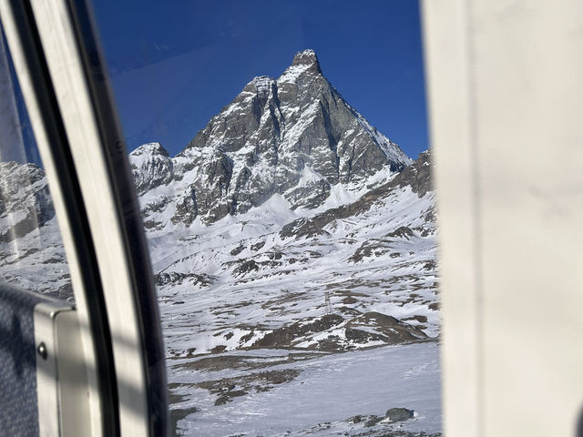 The beauty of snow mountain from Italian side