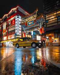 夜の横浜・雨の幻