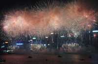 五年了燦爛的煙火再次綻放在香港上空！