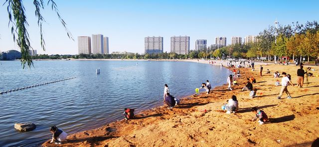 濱州市最大的公園——中海公園。