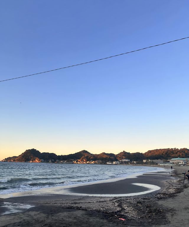 日本館山市夕陽棧橋｜浪漫的濱海之旅