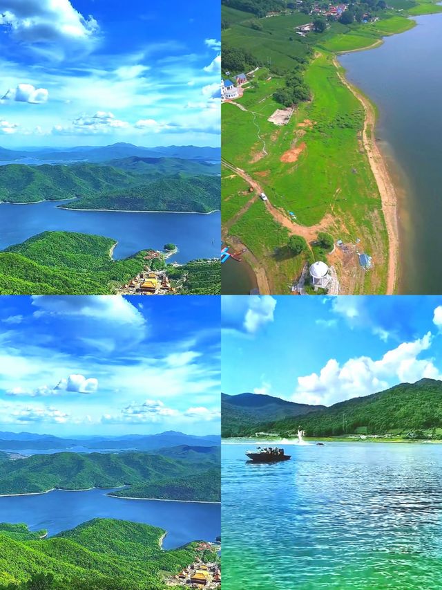 松花湖猶如一幅天然嘅山水畫卷