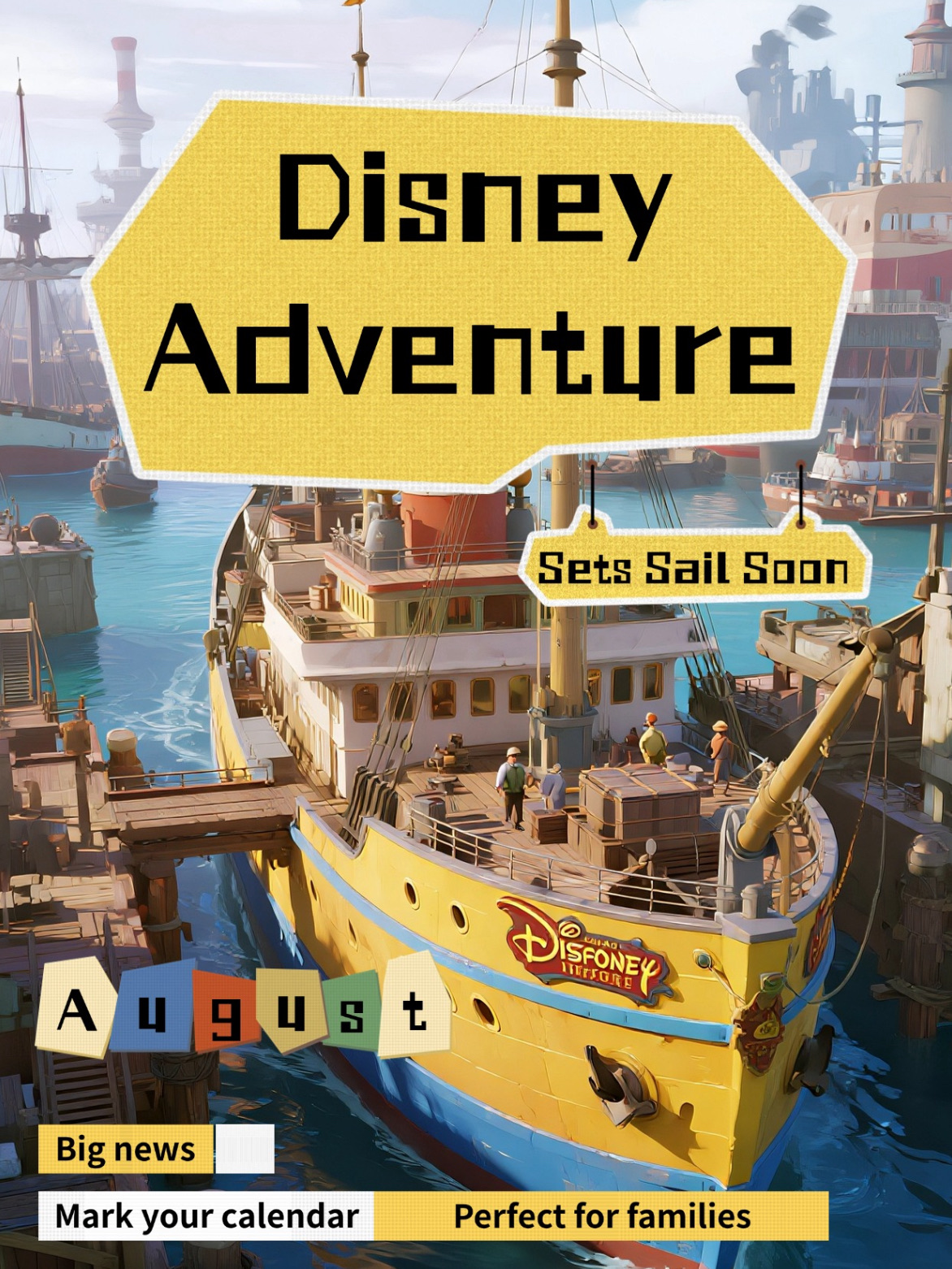 Disney Adventure, Kapal Pesiar Terbesar Disney Akan Segera Berlayar dari Singapura Desember Ini!