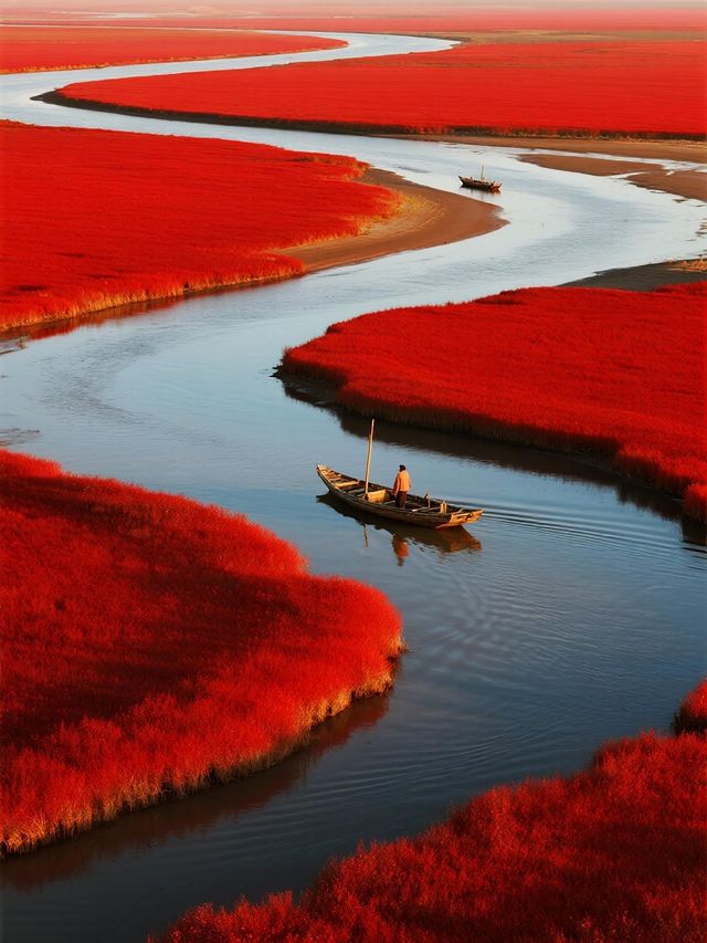 盤錦紅海灘｜秋日限定紅色海洋打卡攻略