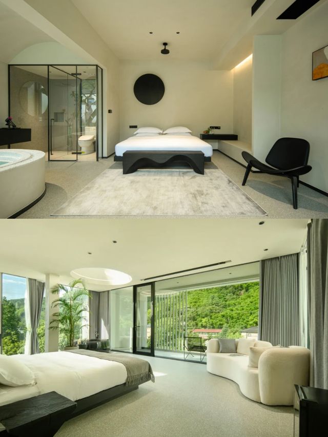 神仙民宿落地窗+大浴缸也太絕了吧
