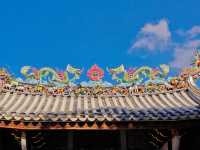 古建屋頂七彩雕