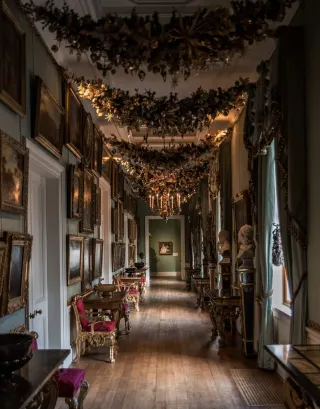 イギリスのクリスマス写真映えする邸宅を見つけました。。。